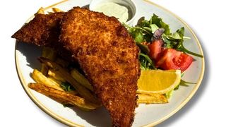 Fileuri crocante cu cartofi / Fish& Chips + Coca-Cola