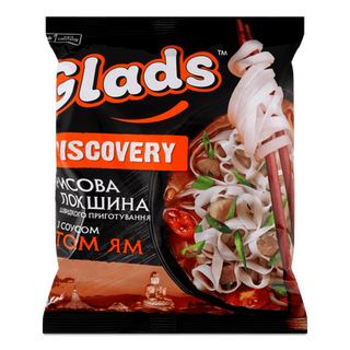 Локшина Glads Discovery рисова з соусом Том Ям (65г)