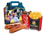 Сосиски (2 шт.) + фри + напиток на выбор + маленькая игрушка
