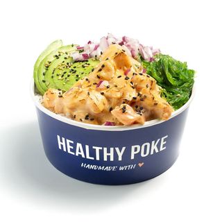 Healthy Flamed Salmon Bowl