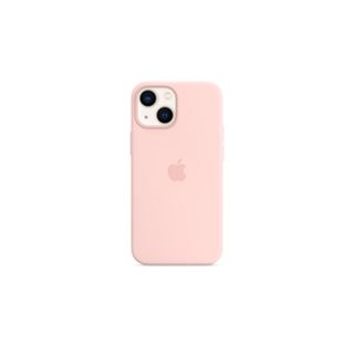 iPhone 13 mini Chalk Pink Silicone Case with MagSafe