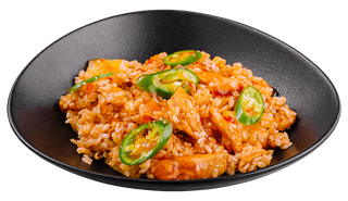 Ris asian cu carne de pui