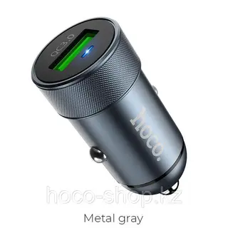 Зарядное устройство для телефона в авто Z32 Hoco, gray