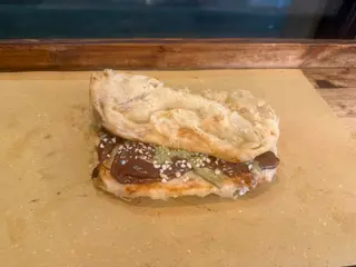 Pinsa piegata con nutella e/o pistacchio