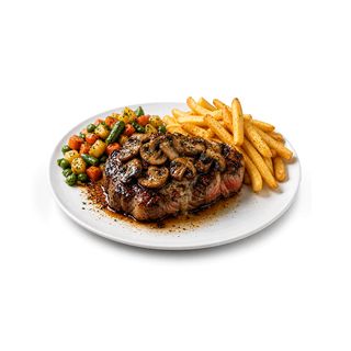 Mushroom Queso Fresco Ny Strip