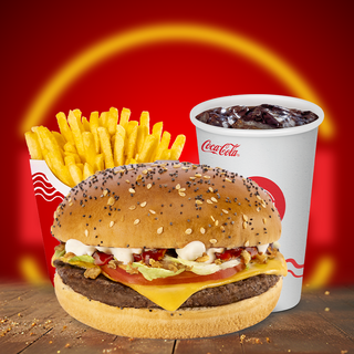 BASH Spicy Burger veliki meni