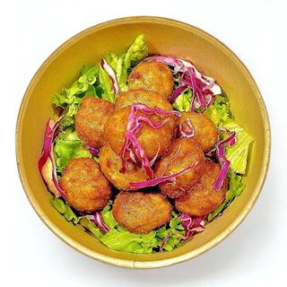 Polpette fritte di salmone