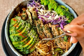 Grill Chicken Avocado Bowl