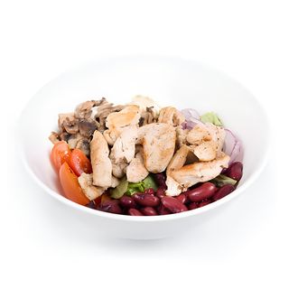 Салат курица с грибами