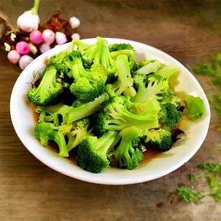 23Брокколи в чесночном соусе 蒜泥西兰花