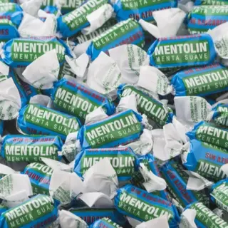 Bolsa de caramelos Mentolin Sabor menta suave 100gr 