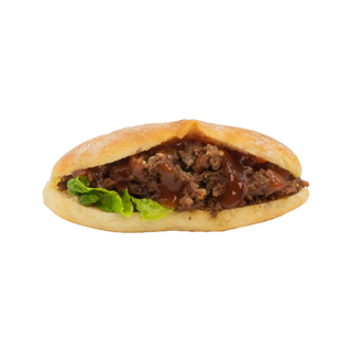  38. Viande hachee, laitue, sauce tomate   