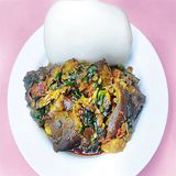 Pounded Yam, Efo riro and Bokoto