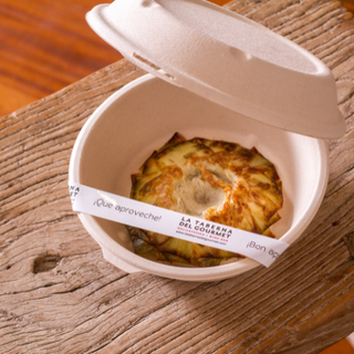 Flor de alcachofa con salsa romesco