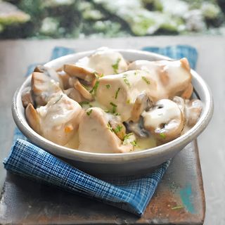Dinde Sautée Sauce Blanche
