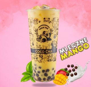 Herbata mleczna mango