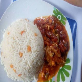 Rice and Chicken Stew + Soda