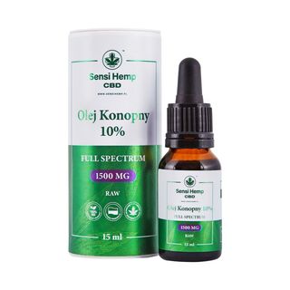 Olejek CBD 10% RAW 15ml Sensi Hemp