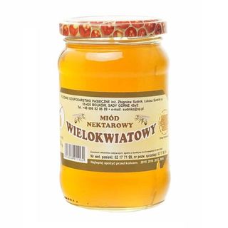 Miód wielokwiatowy nektarowy 500g Rodzinna Pasieka Sudnik