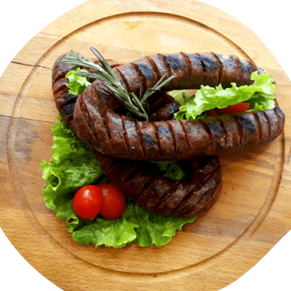 Суджук на скара + Домати и краставици (150гр)