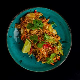 WOK з овочами та рисом