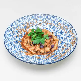 Busiate con pesce spada e melanzane