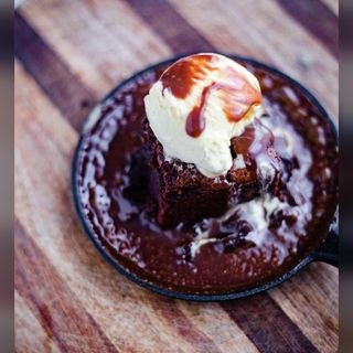 Hot Brownie With Ice Cream