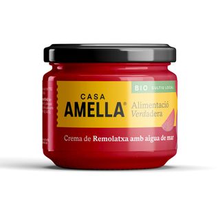 Crema de remolacha con agua de mar Bio