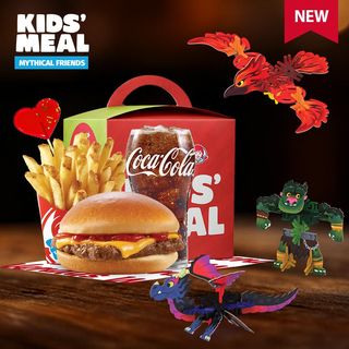 საბავშვო მენიუ ჩიზბურგერით