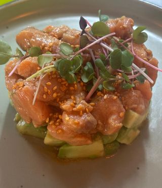 Tartar de salmón