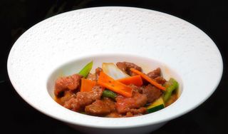 Ternera Verdura Con Salsa Ostra