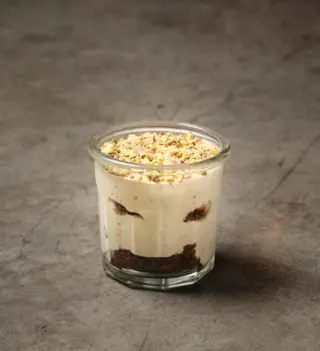 Tiramisú de pistacho