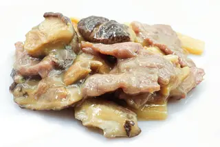 58. Manzo con bambù e funghi shitake