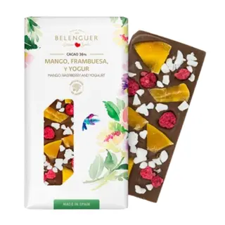 Chocolate Belenguer De Mango Con Frambuesa Y Yogur (105 G.)