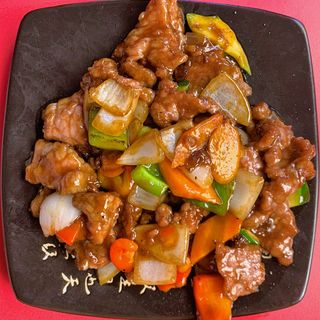 Ternera con salsa de ostras