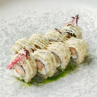Ролл с креветкой в соусе Васаби