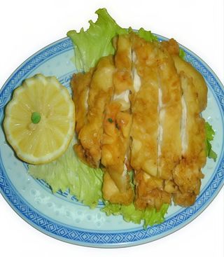 A32 - Galinha frita de amêndoas