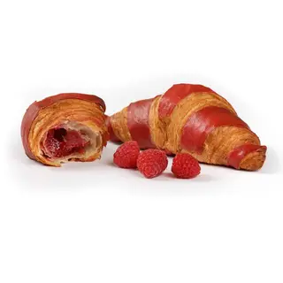 Croissant cu zmeura