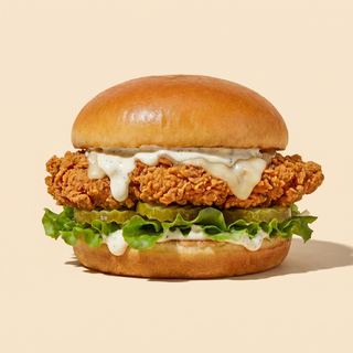 Fried chicken burger