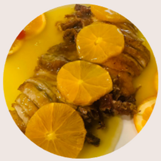 Pato a la Naranja al Estilo Chino