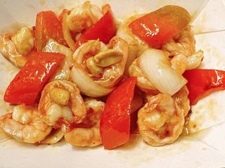 36. Gamberi kungpao piccate