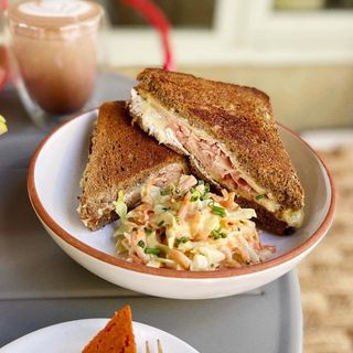 Chicken truffle grilled cheese 