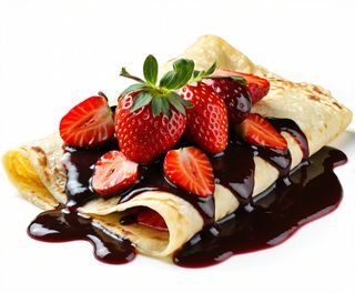 Crêpe con cioccolata Ruby e fragole