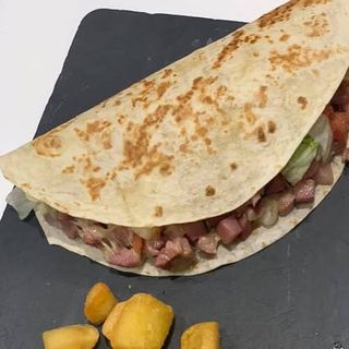 Quesadilla de cerdo en chipotle