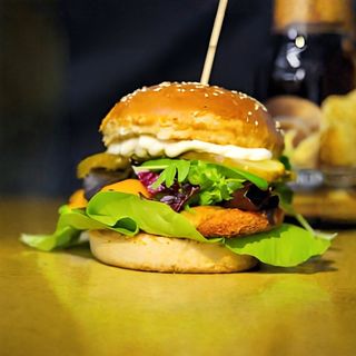 Burger chicken crispy