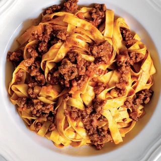 Fettuccina al ragù di cinta senese