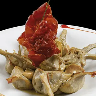 Alcachofas Frescas Salteadas con Foie Fresco (4 RACIONES)