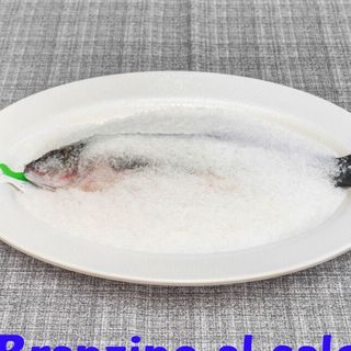 Branzino intero al sale