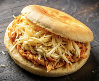 Arepa de pollo mechado (1 ud.)