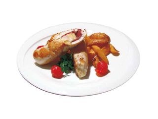 Pileće rolnice punjene pršutom i sirom